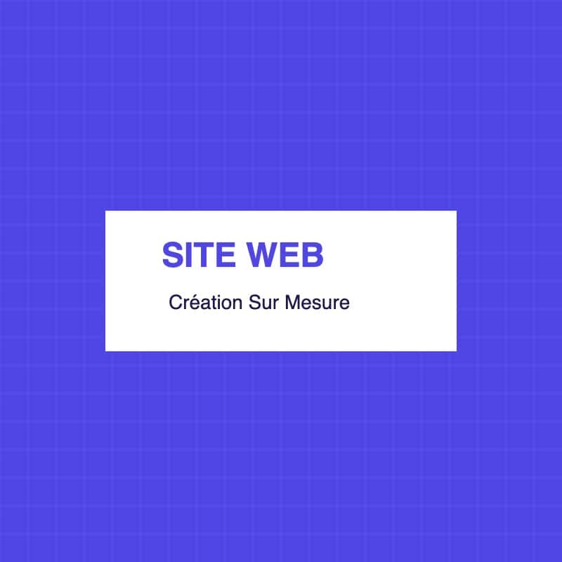 Service création site web sur mesure